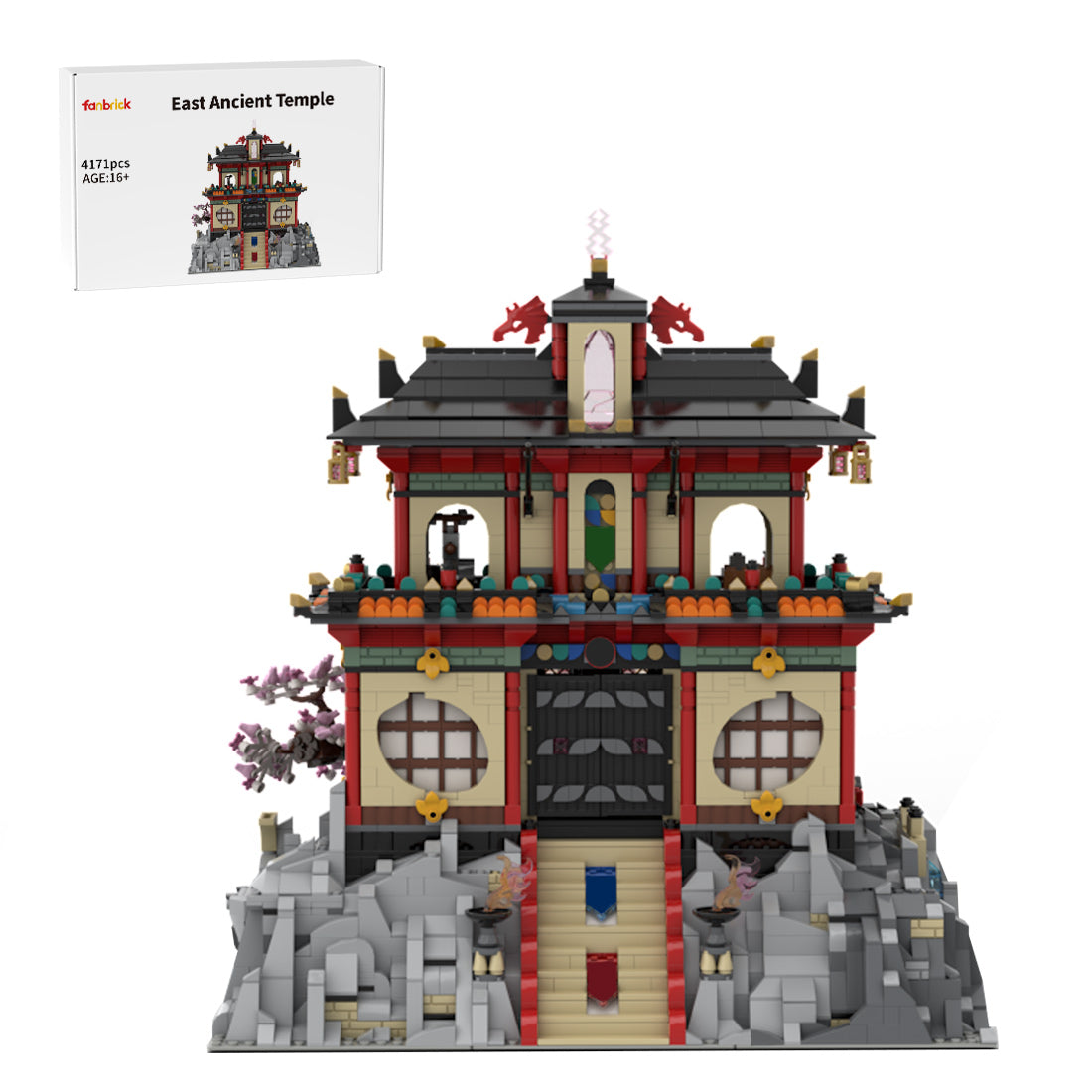 moc-124852 east asian ancient shrine tower building blocks