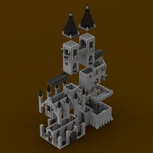moc-186929 medieval gothic horror castle building blocks set 3154pcs