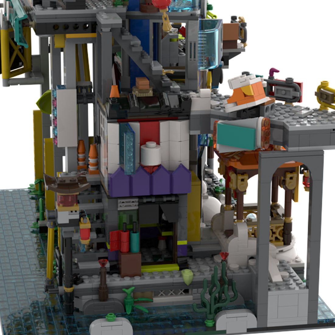 moc-187763 suspended east asian town architecture building blocks set