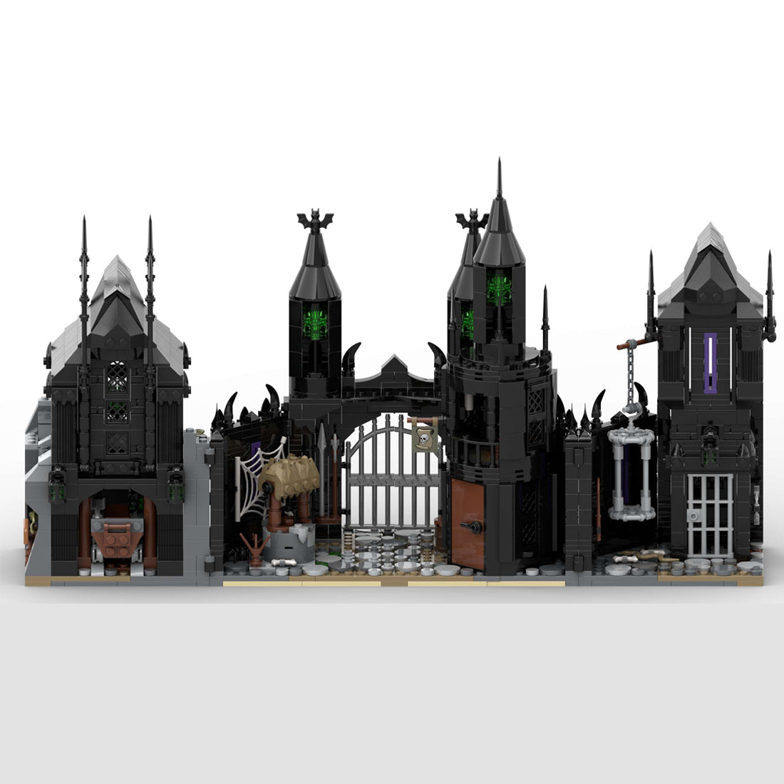 moc-214995 medieval undead city fortress building blocks
