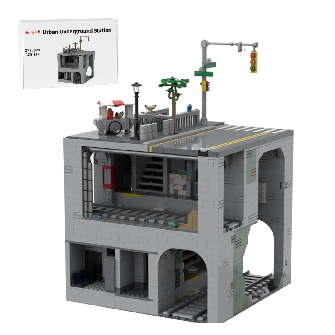 moc-218232 new york underground station building blocks set by lordalien