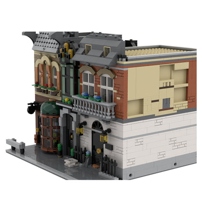 moc-227235 classic detective shop modular building blocks set