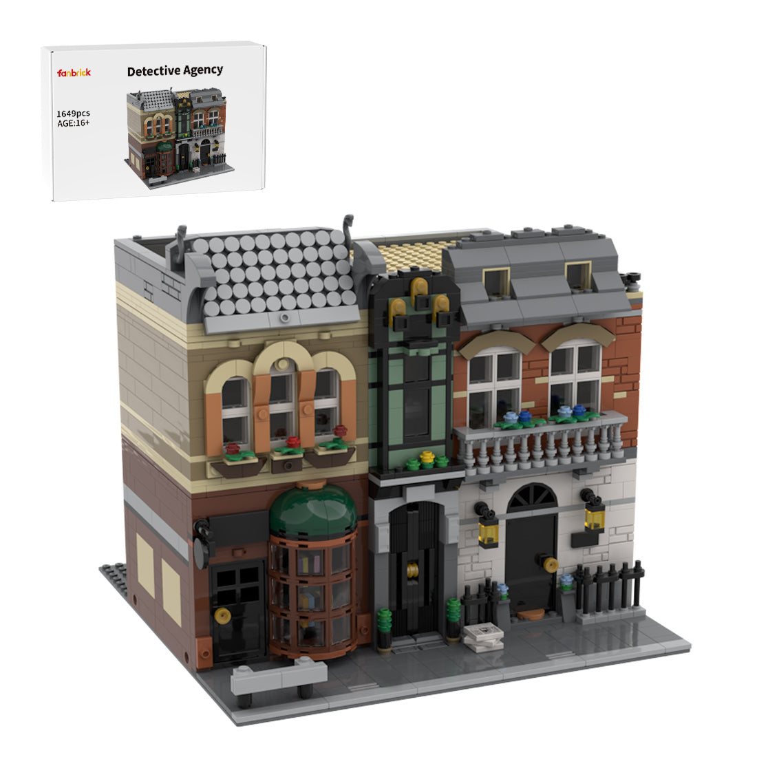 moc-227235 detective shop modular building blocks set