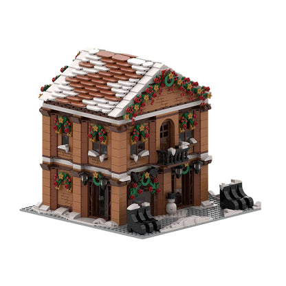 moc-239081 winter village christmas shoe store building blocks 2677pcs