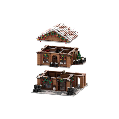 moc-239081 winter village holiday modular building blocks christmas shoe store