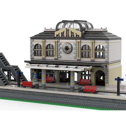moc-262134 5079PCS city railway hub model