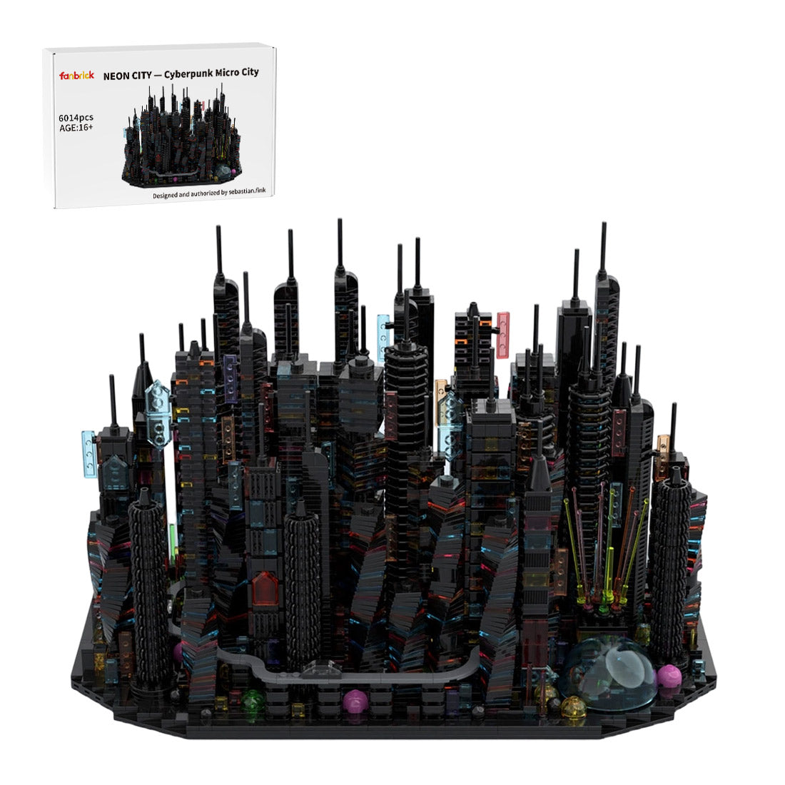 moc-270096-bay-city-building-block-inspired-altered-carbon-cyberpunk-night-city-building-blocks-6014pcs