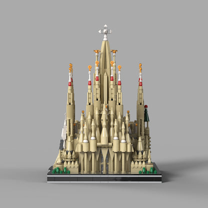 moc-279018 sagrada familia basilica building blocks – 4914 pieces