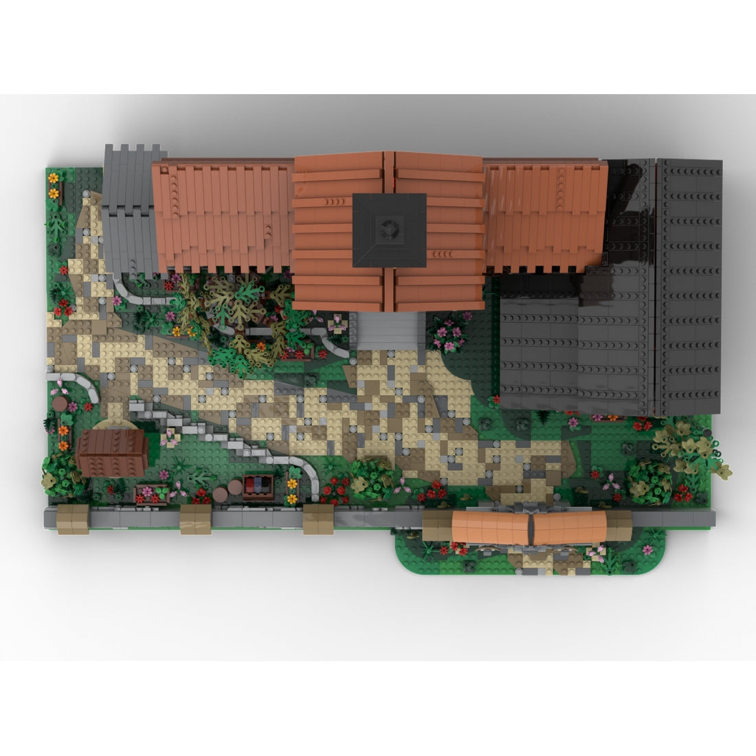 moc medieval manor building set