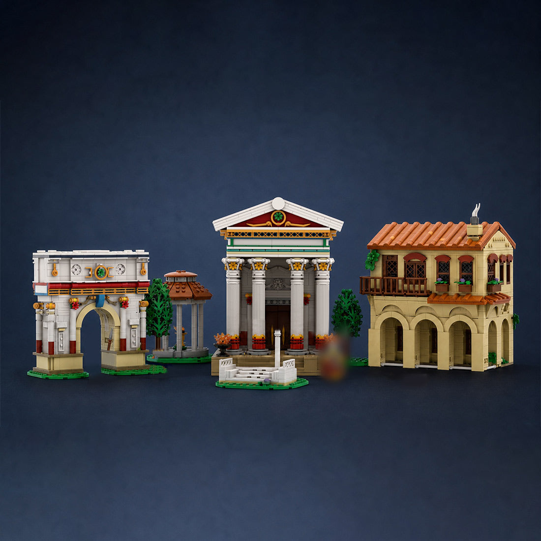roman empire forum moc building blocks set | ancient architecture model