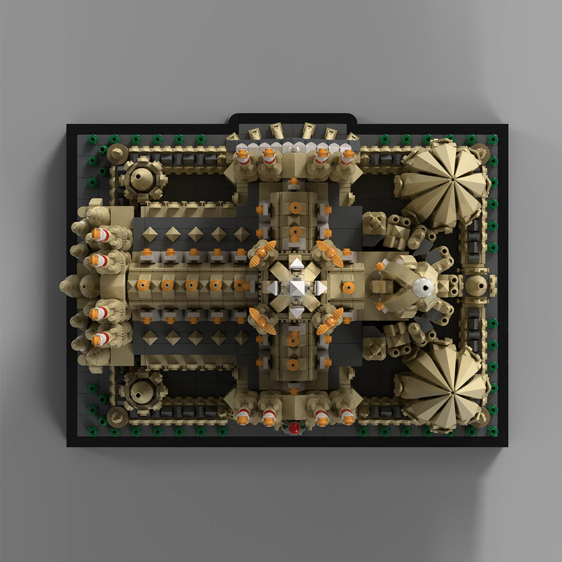 sagrada familia building blocks – detailed cathedral display model