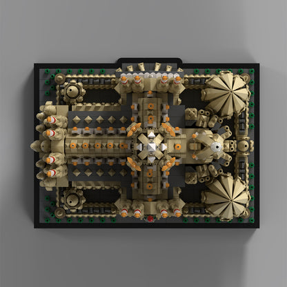 sagrada familia building blocks – detailed cathedral display model