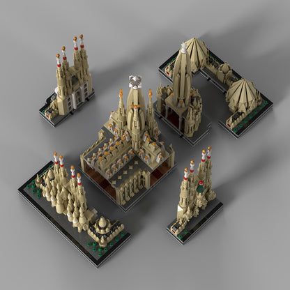 sagrada familia cathedral model kit – intricate architectural building blocks