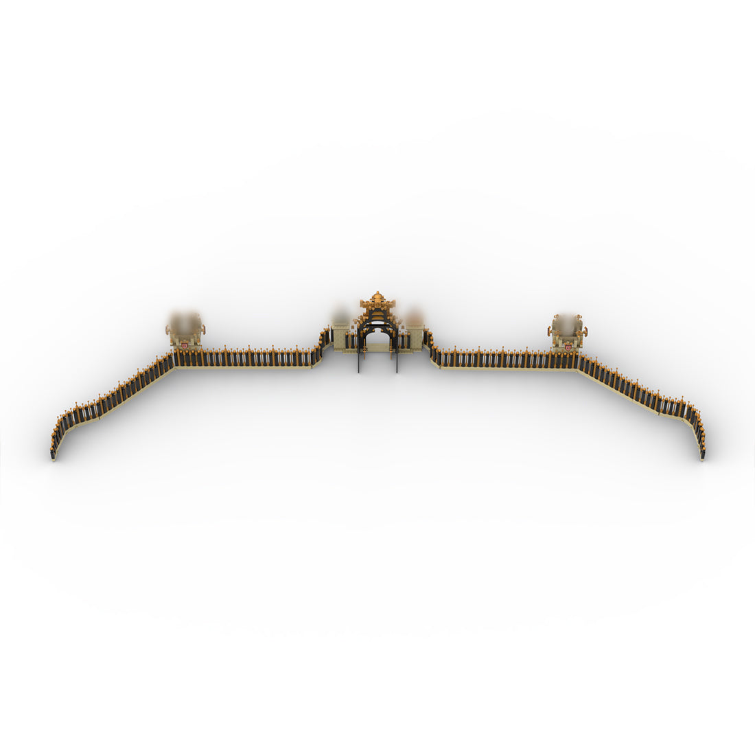 timeless french architecture building block model