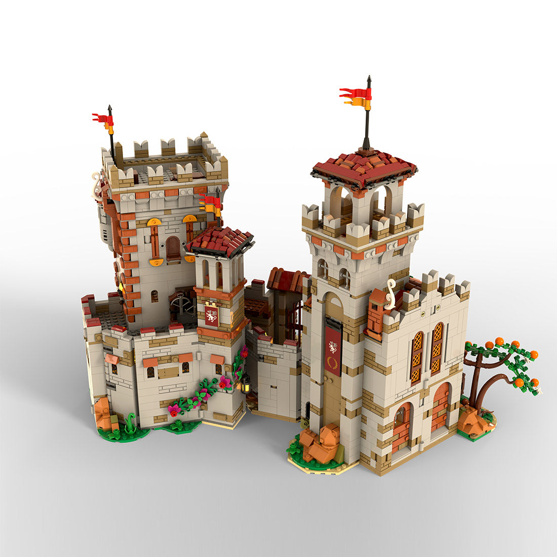 valley castello castle building blocks model